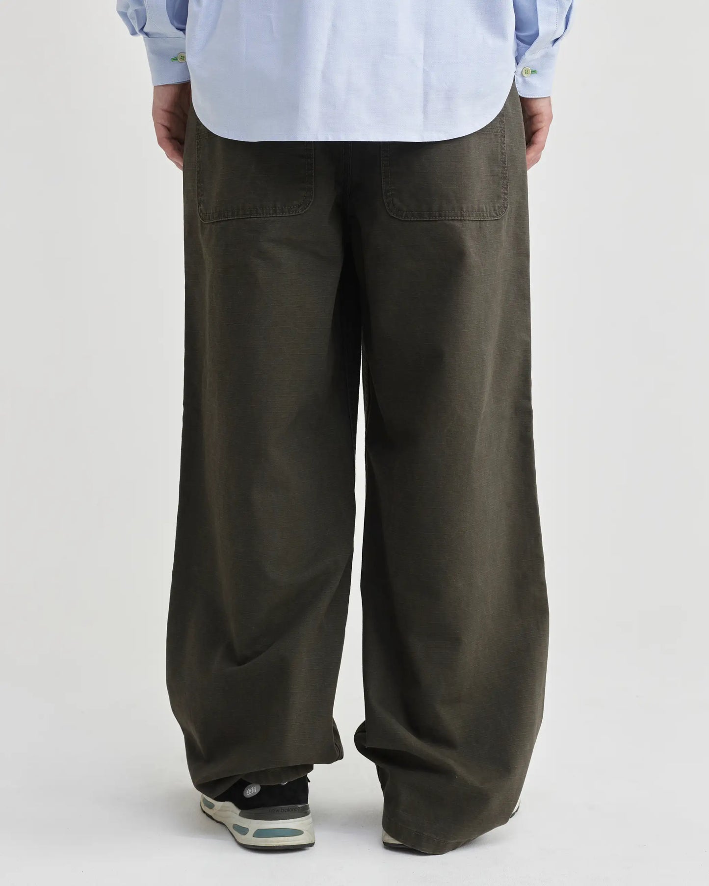 Pseushi - Loose Cut Ripstop Carpenter Pant - Khaki