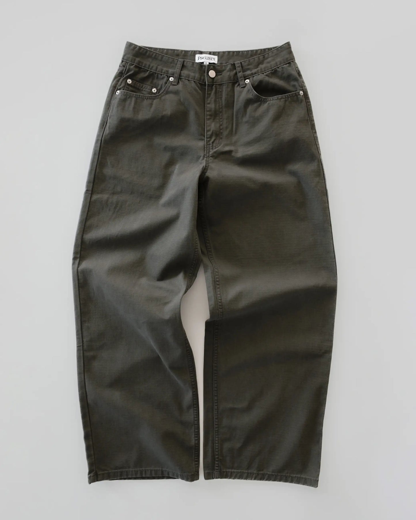 Pseushi - Loose Cut Ripstop Carpenter Pant - Khaki