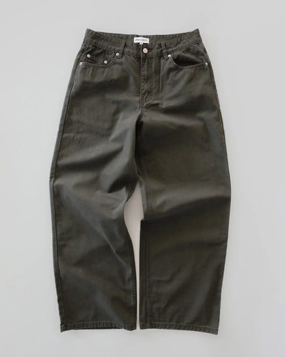 Pseushi - Loose Cut Ripstop Carpenter Pant - Khaki