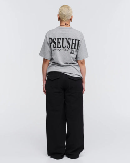 Pseushi - Loose Cut Canvas Fatigue Pant - Washed Black