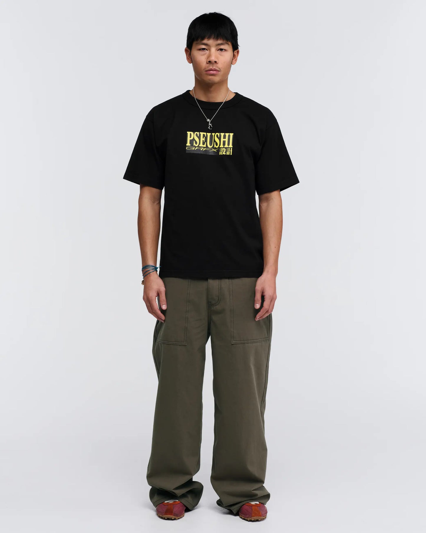 Pseushi - Loose Cut Canvas Fatigue Pant - Washed Bark