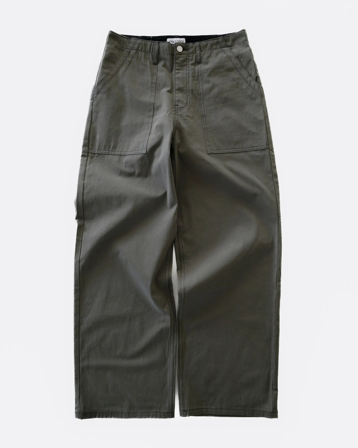 Pseushi - Loose Cut Canvas Fatigue Pant - Washed Bark