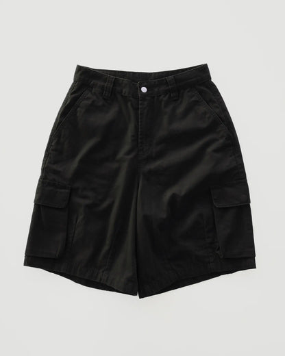 Pseushi - Cotton Ripstop Cargo Shorts - Washed Black