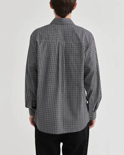 Pseushi - L/S Black Plaid Shirt