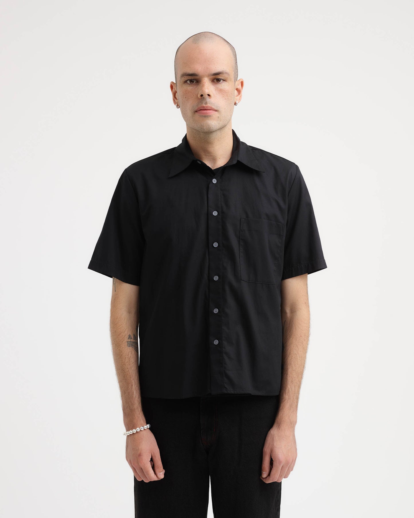 Pseushi - Short Sleeve Shirt - Black