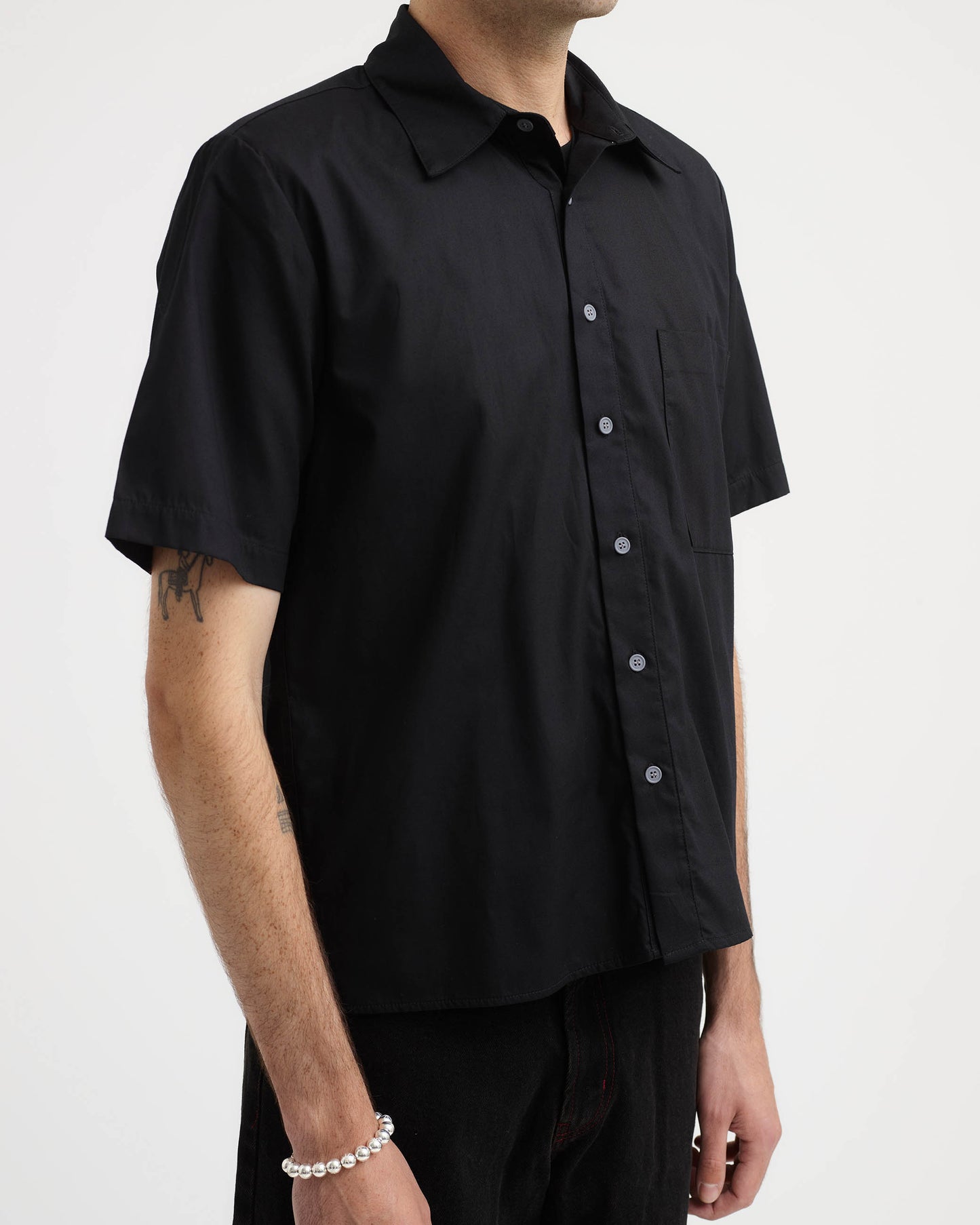 Pseushi - Short Sleeve Shirt - Black