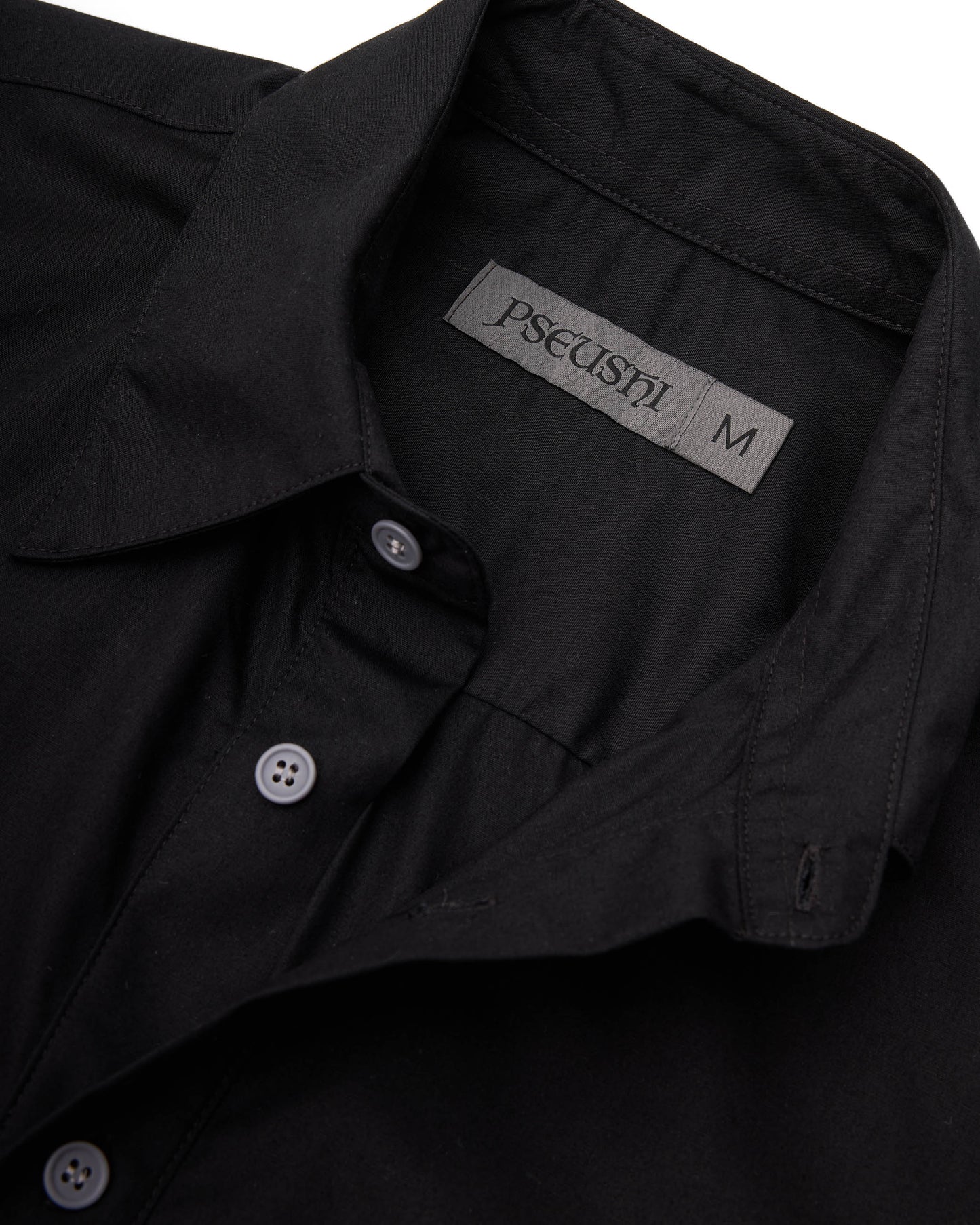 Pseushi - Short Sleeve Shirt - Black