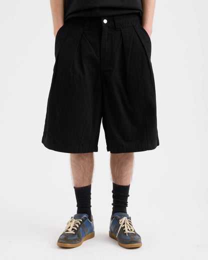 Pseushi - Pleated Balloon Shorts - Black