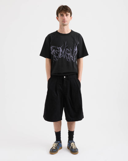 Pseushi - Pleated Balloon Shorts - Black