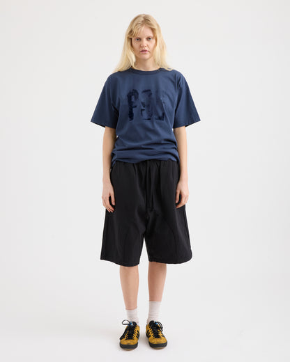 Pseushi - Elasticated Cotton Shorts - Black
