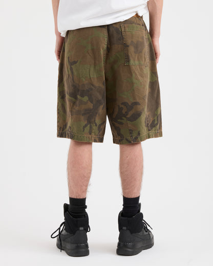 Pseushi - Pleated Balloon Shorts - Washed Camo