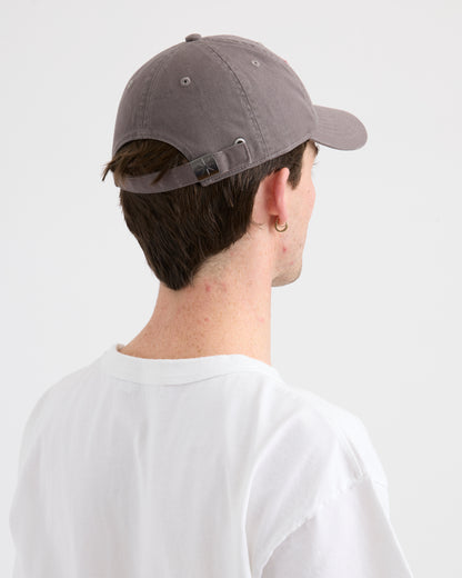Pseushi - Vintage Lettering Cap - Grey/Maroon