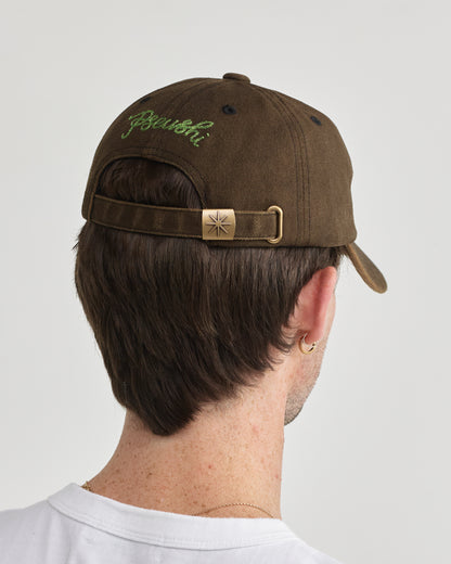 Pseushi - Washed Canvas Cap - Brown