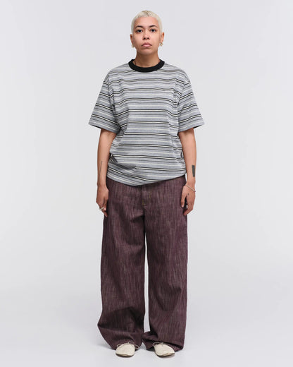 Pseushi - Knitted Stripes Tee - Grey