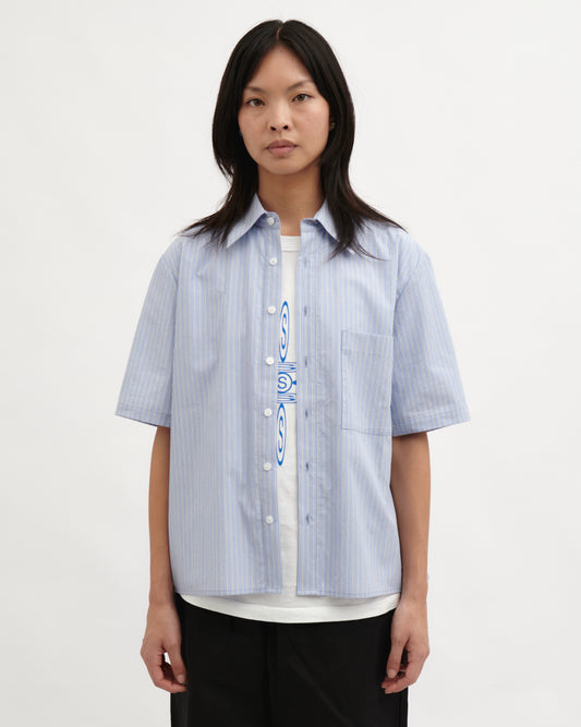 Pseushi - Summer Shirt - Blue Stripes