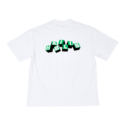 Quispiam Habilis - QH Square Logo Tee - White