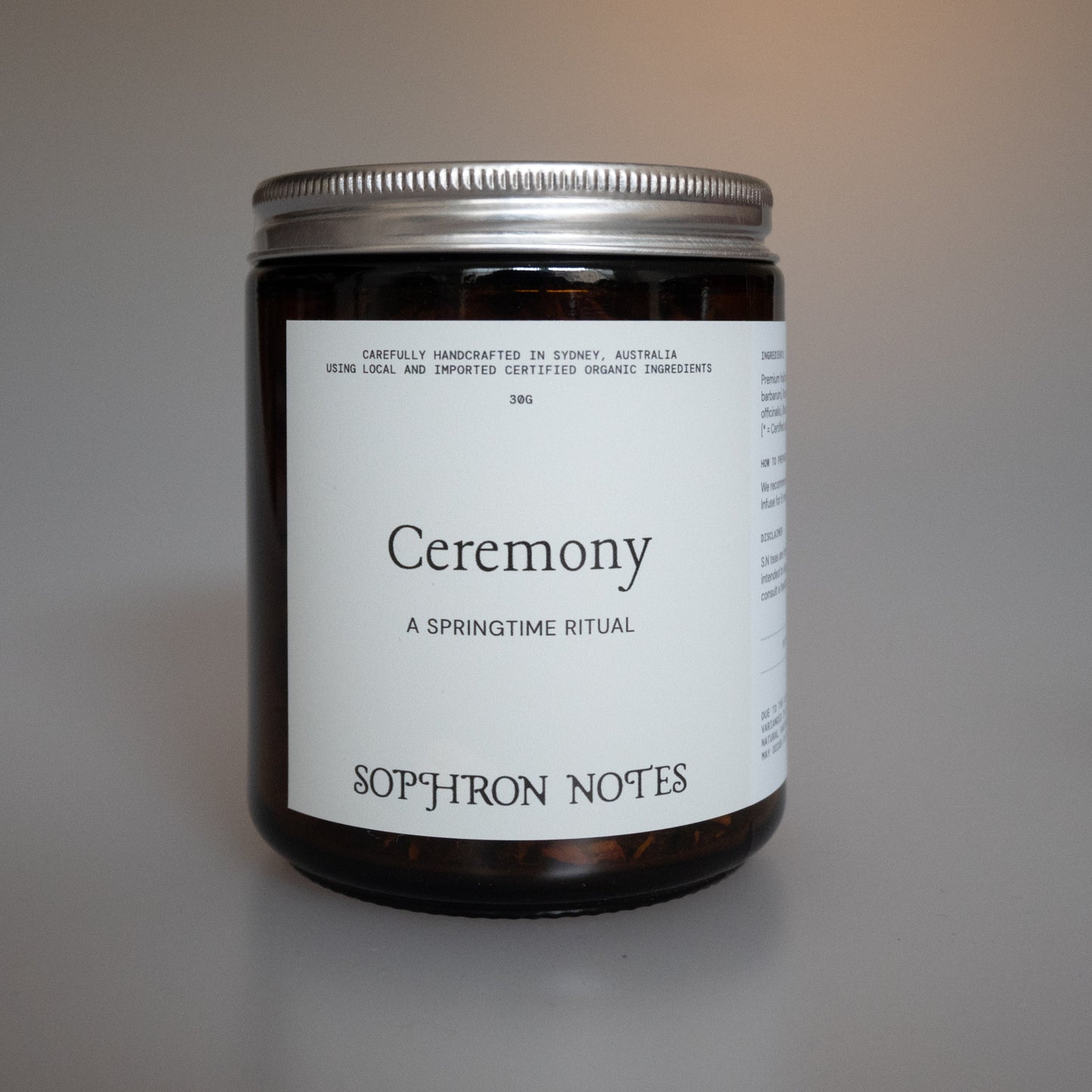 Sophron Notes - Ceremony