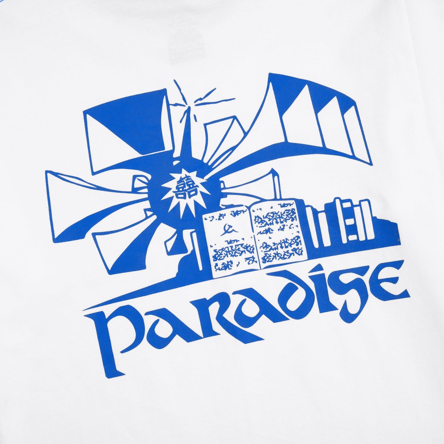 Paradise - Vietrave Ringer T-Shirt - White/Blue