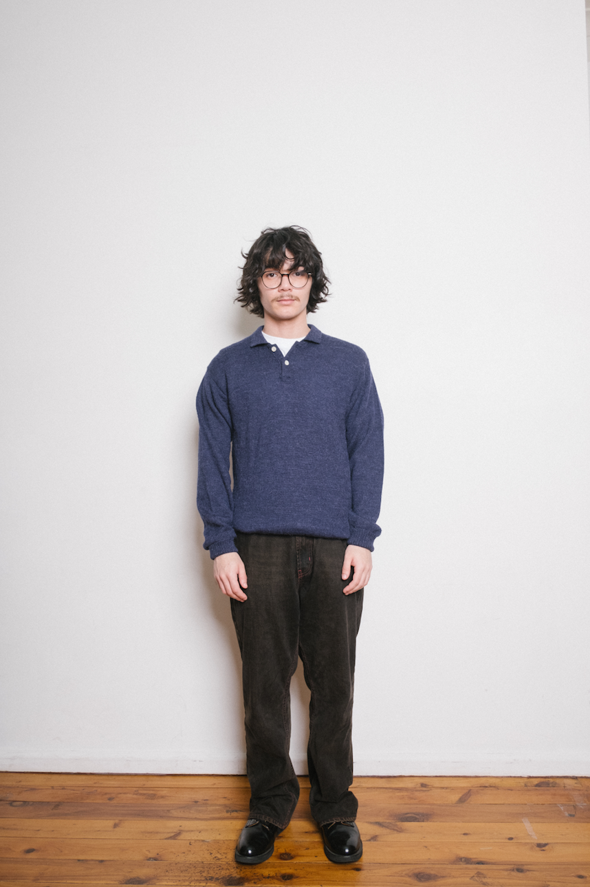 Y's for Men Navy Knit Pullover