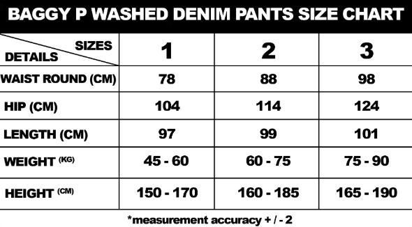 Paradise4Saigon - Baggy P Washed Denim Pants