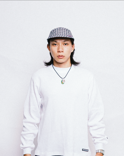 108WAREHOUSE - Plaid 5PAN Cap - Black/Grey