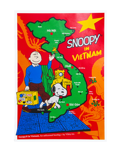 VUTRU Inc - Snoopy in Vietnam - A3 Poster