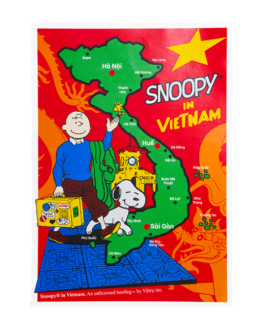 VUTRU Inc - Snoopy in Vietnam - A3 Poster