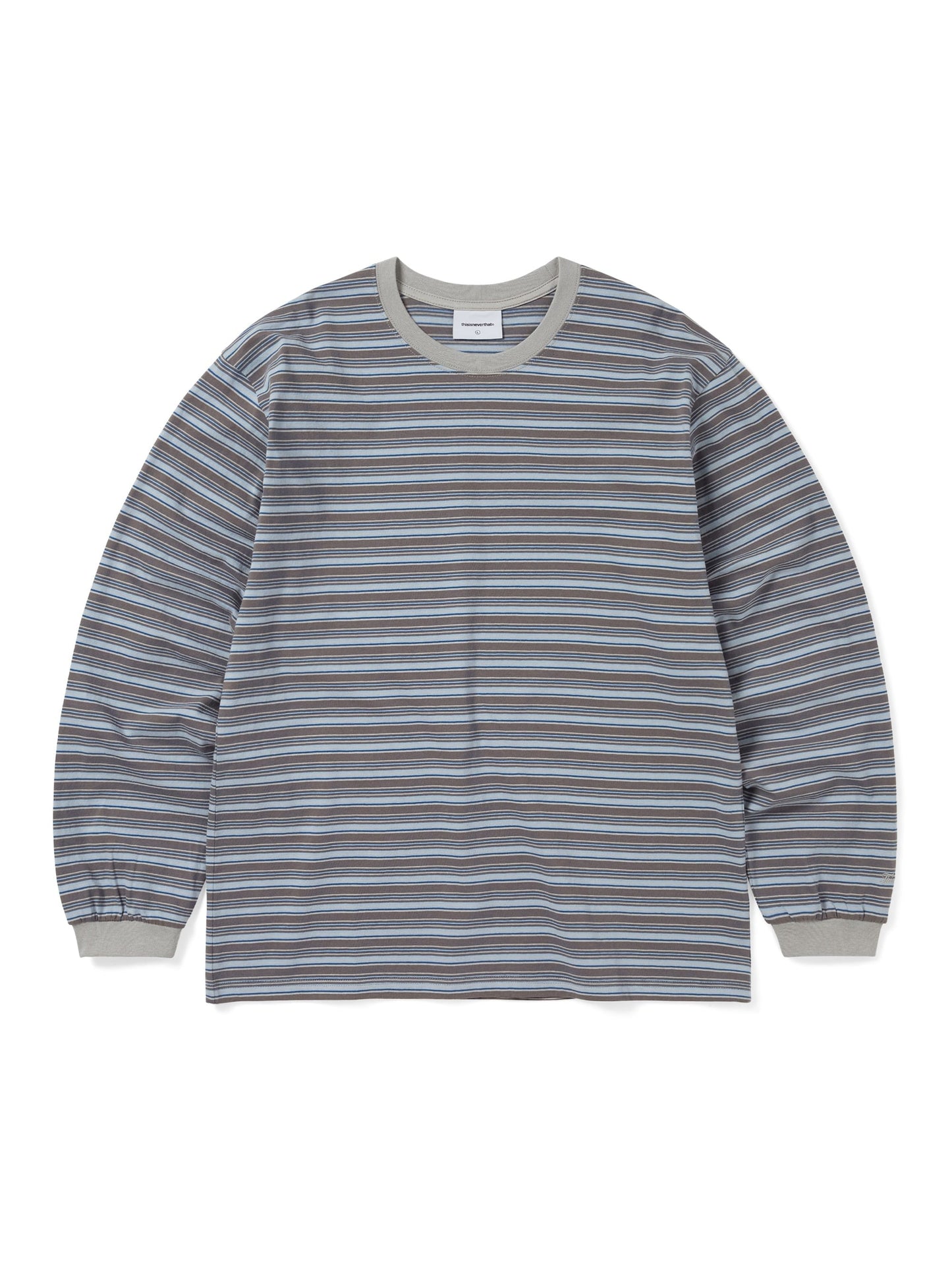 Thisisneverthat - Striped L/S Tee - Brown