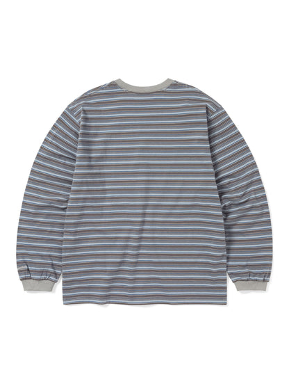Thisisneverthat - Striped L/S Tee - Brown