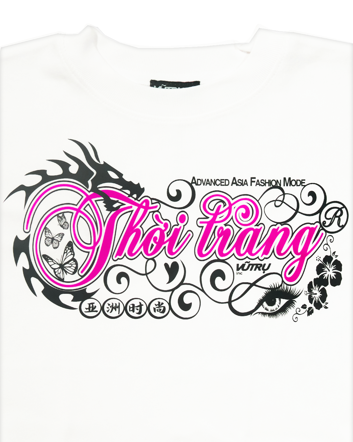 VUTRU Inc - Advanced Asia Fashion Mode T-Shirt - White