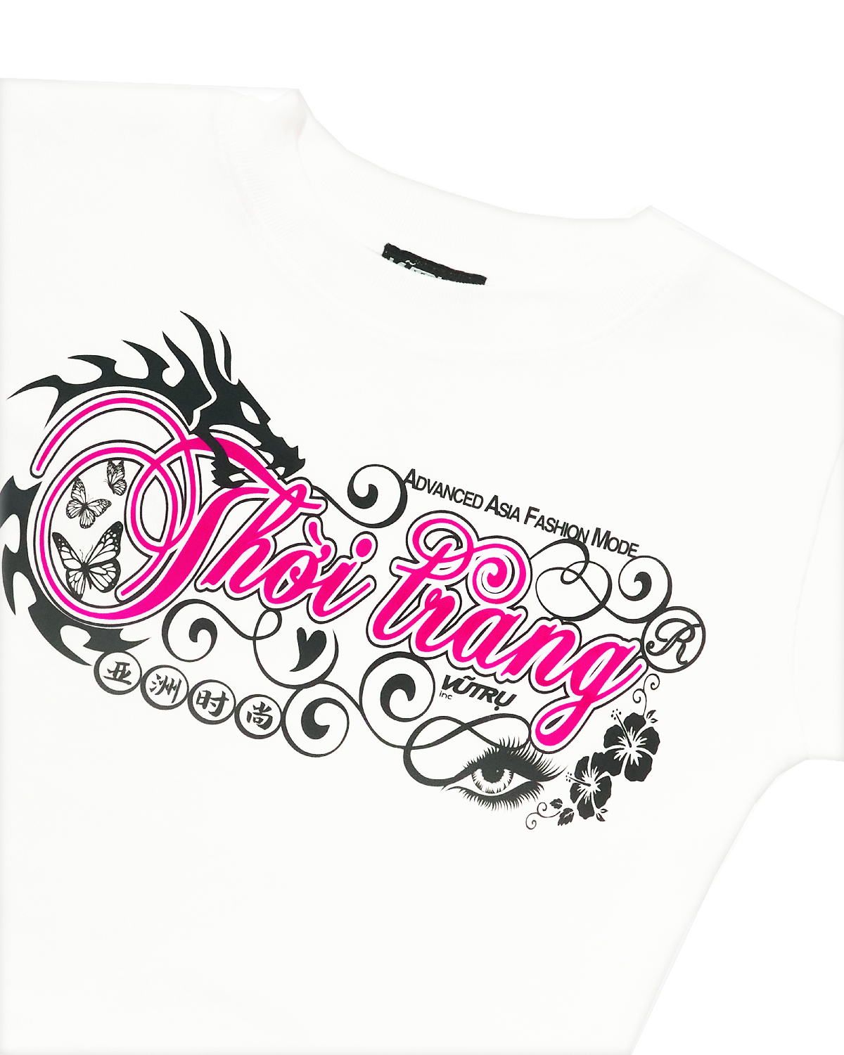 VUTRU Inc - Advanced Asia Fashion Mode T-Shirt - White