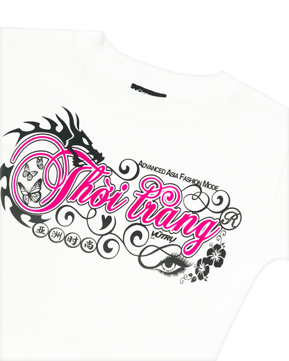 VUTRU Inc - Advanced Asia Fashion Mode T-Shirt - White