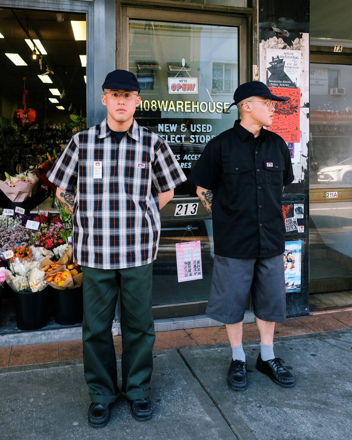 Ben Davis - Button Up Solid Short Sleeve (Black)