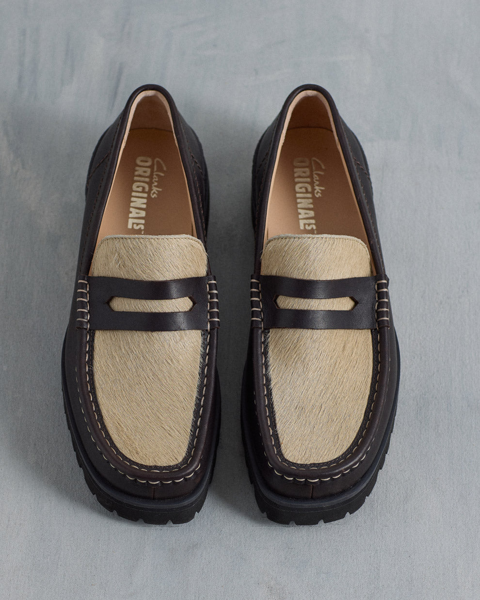 Clarks Originals - Yukoner Penny Loafer - Brown Combi