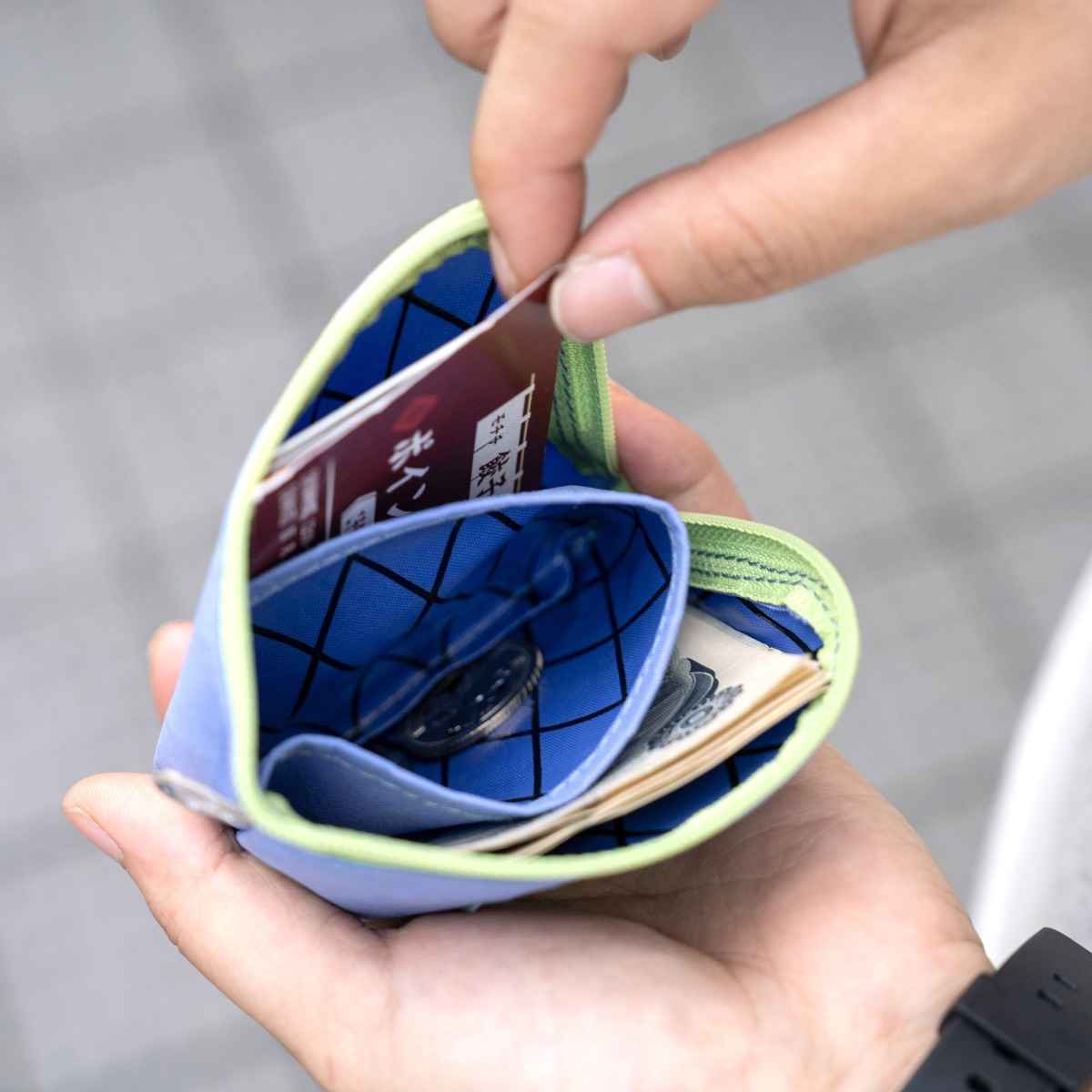 Blue Lug - X-Pac L-Wallet - Blueberry/Green