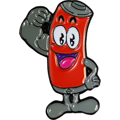 OHSHIT! / MADE IN THE USA - MUSCLE BATTERY PIN Pin - Multi