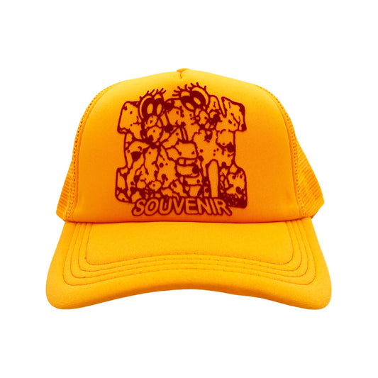 Den Souvenir - Aki Yamamoto Trucker Cap - Orange