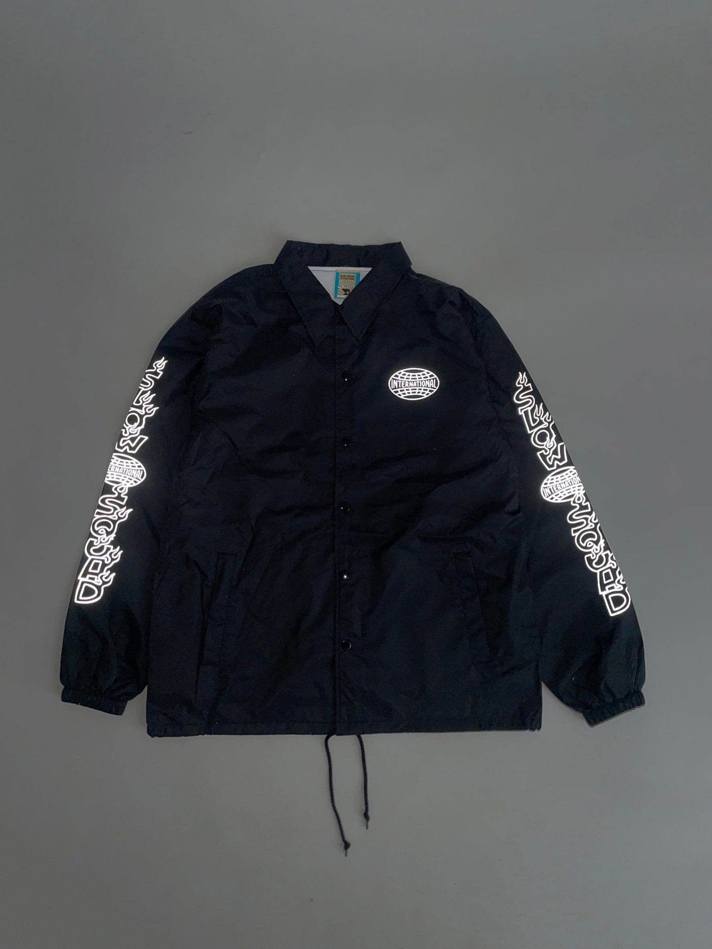 Slow Squad International - Slow Squad x Scumboy Reflective Coach Jacket - Black
