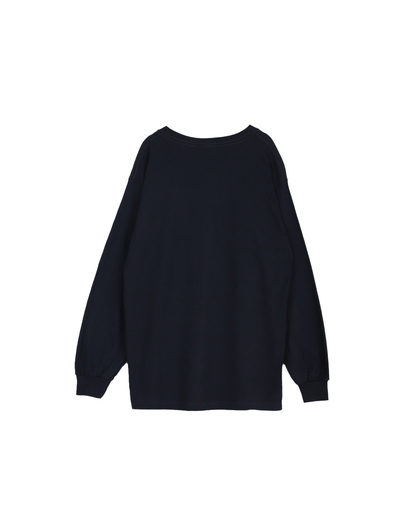 Entripaper - Box Long Sleeve T-shirt - Navy