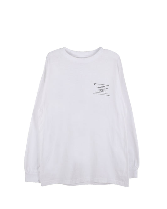 Entripaper - Transport Authority LS T-shirt - White