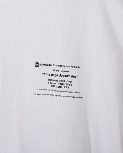 Entripaper - Transport Authority LS T-shirt - White