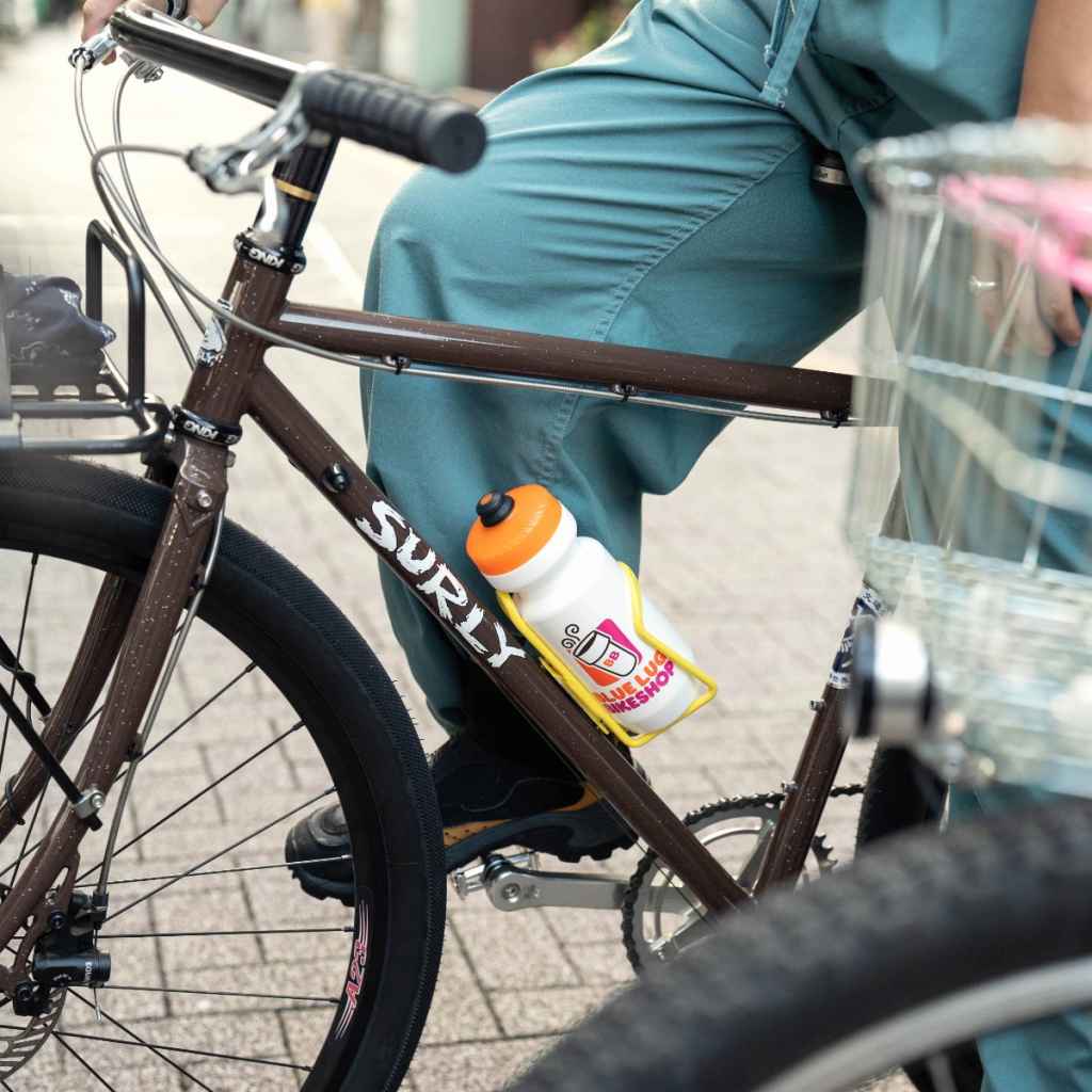 Blue Lug - Coffee Water Bottle - White