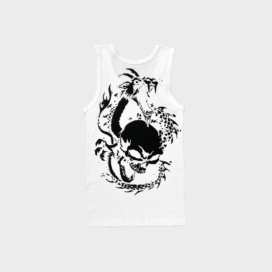 Lola's Hardware x Labros - Dragon Tank Top - White