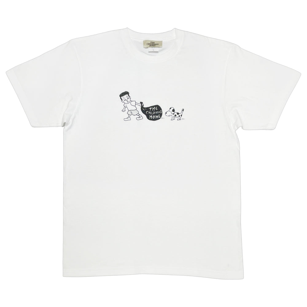 The Childhood Home - Me and Puppy Tee - White