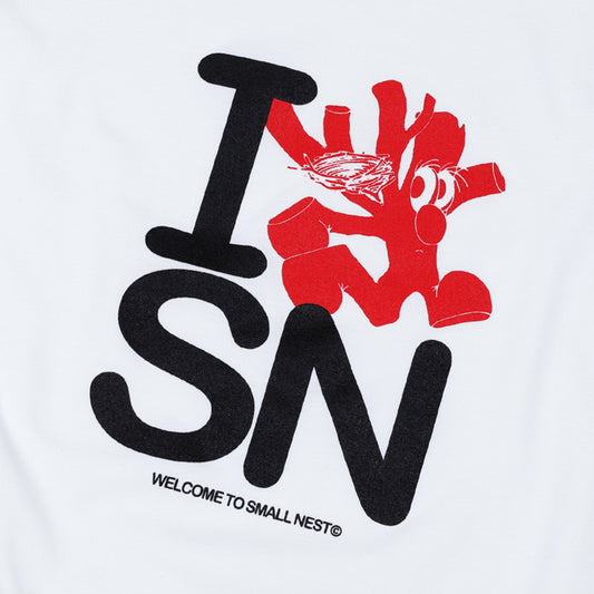 Small Nest - I<3SN Tee - White
