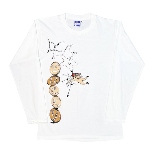 Den Souvenir - Luck Egg L/S T-Shirt - White