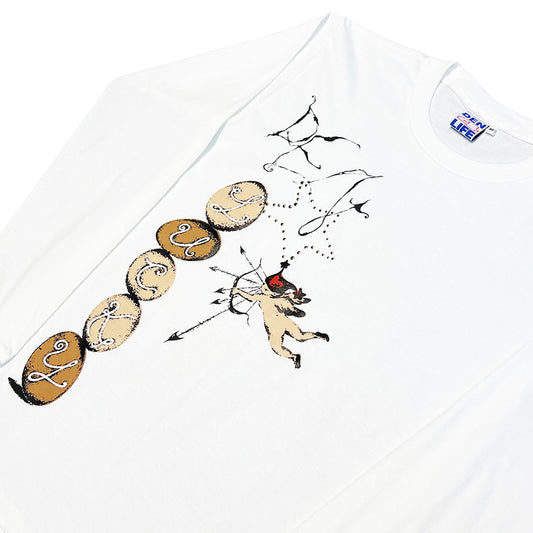 Den Souvenir - Luck Egg L/S T-Shirt - White