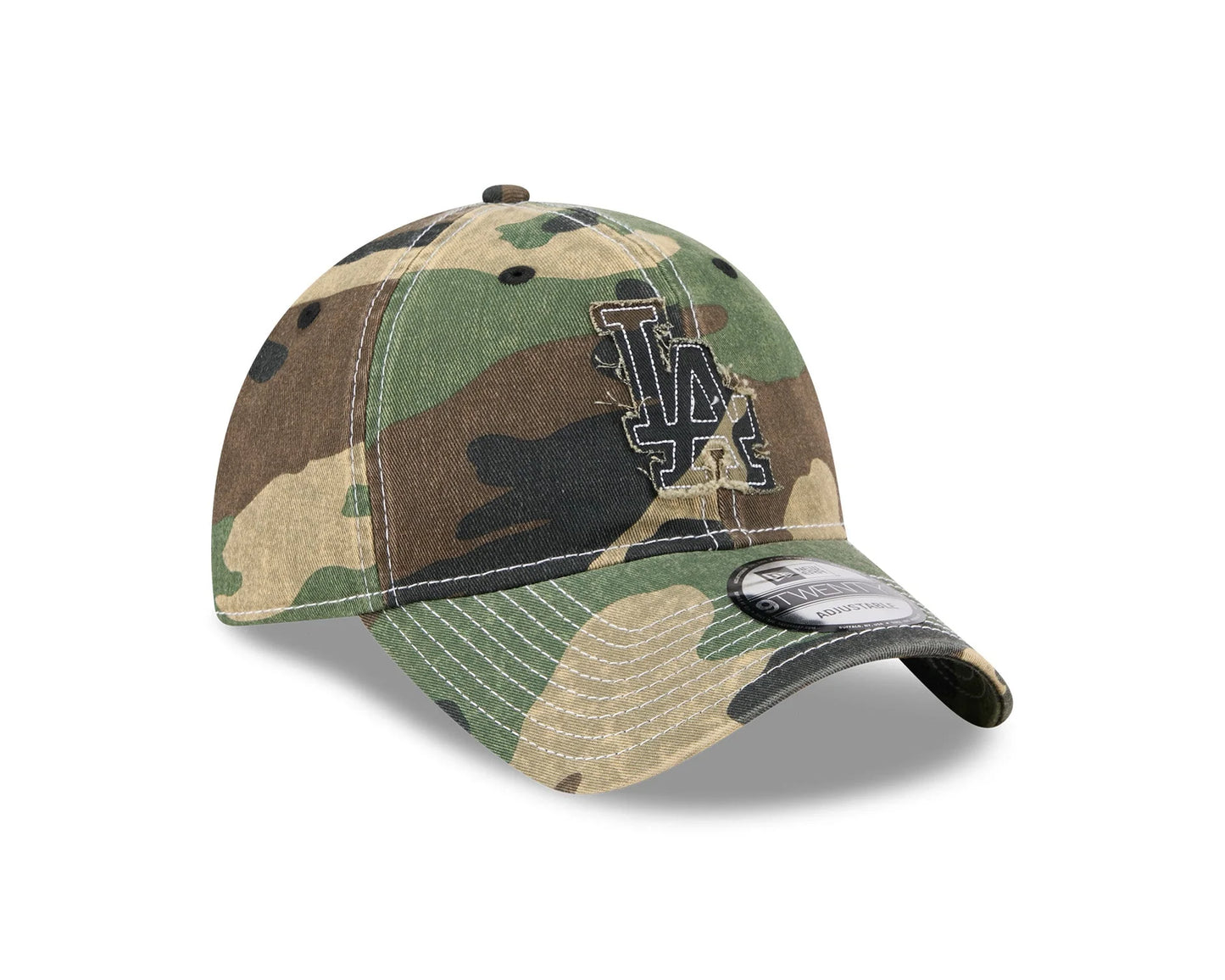 New Era - 9Twenty Frayed Woodland LA Dodgers - Camo