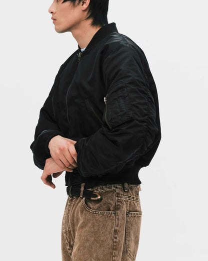 Nul1.Org - Staff MA-1 jacket - Black