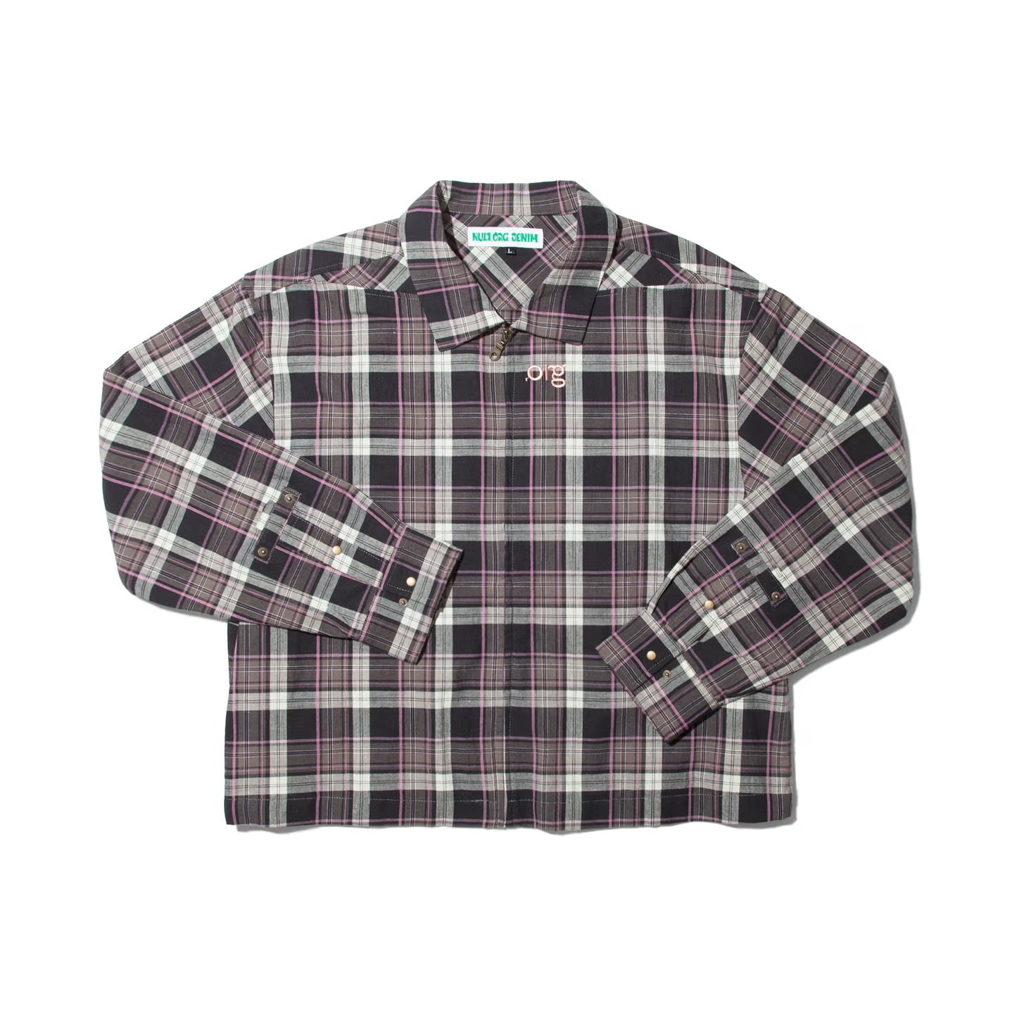 Nul1.Org - DEI Zip Shirt - Black